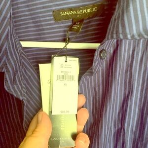 Banana Republic Sleeveless Blue Shirt Dress - NWT